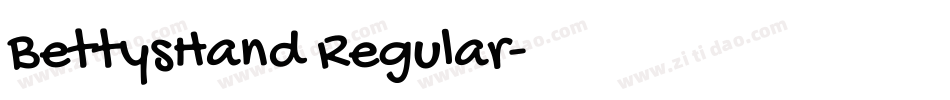 BettysHand Regular字体转换